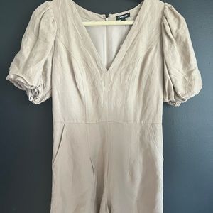 Express beige romper